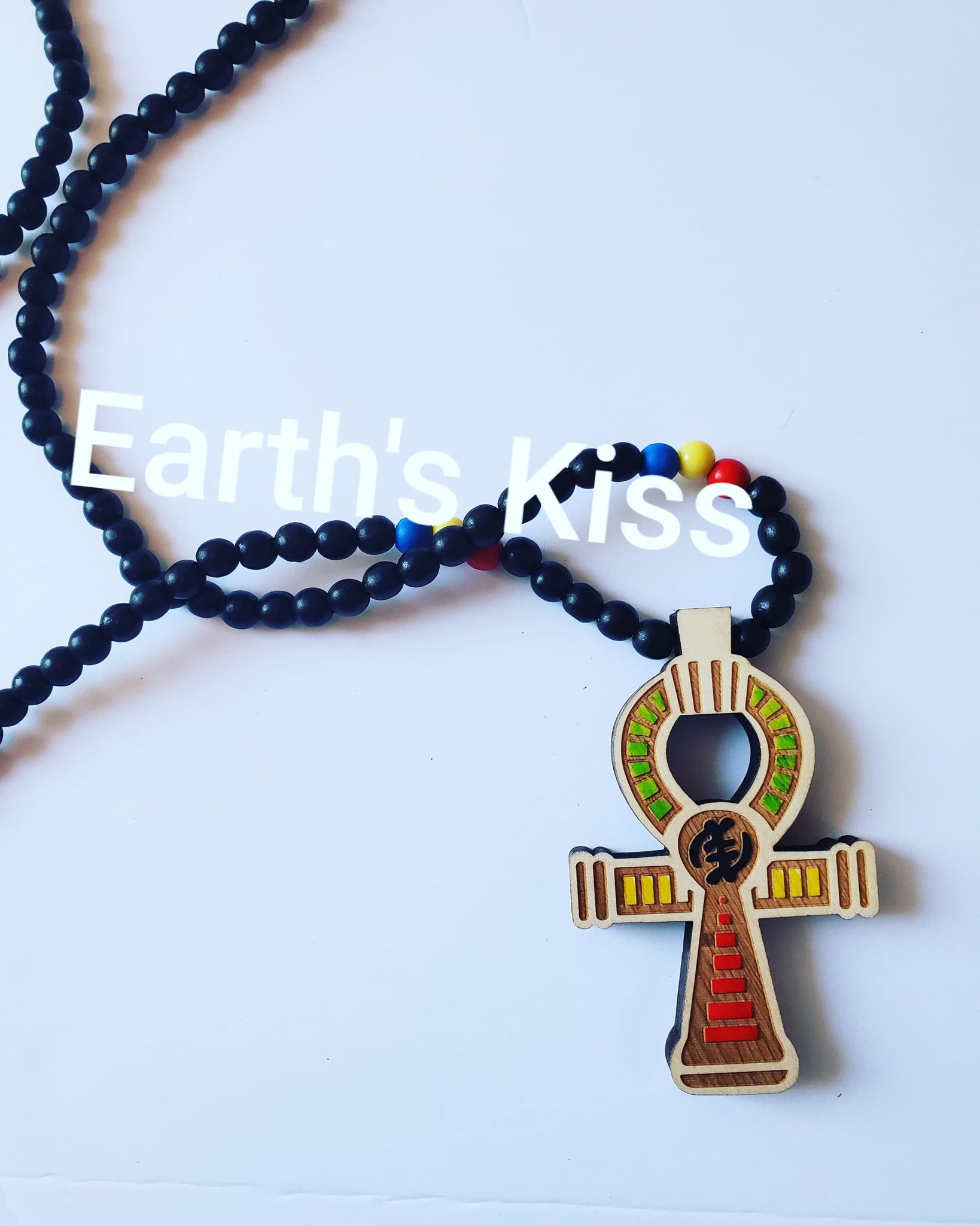 Multicolor Ankh Necklace