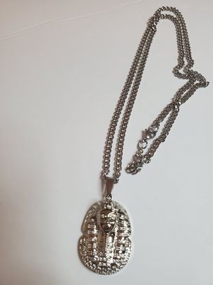 silver pharoah necklace