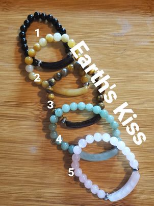 stone bracelets with center plate