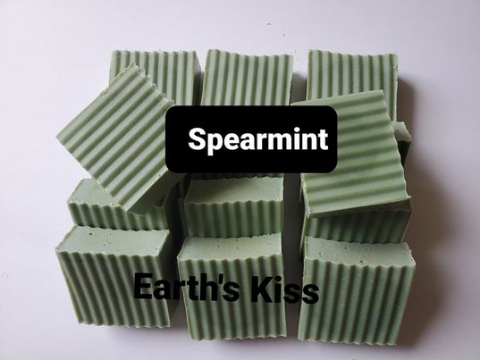 spearmint cold processed soap