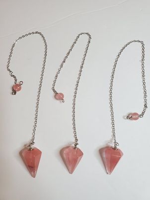 watermelon quartz pendulum