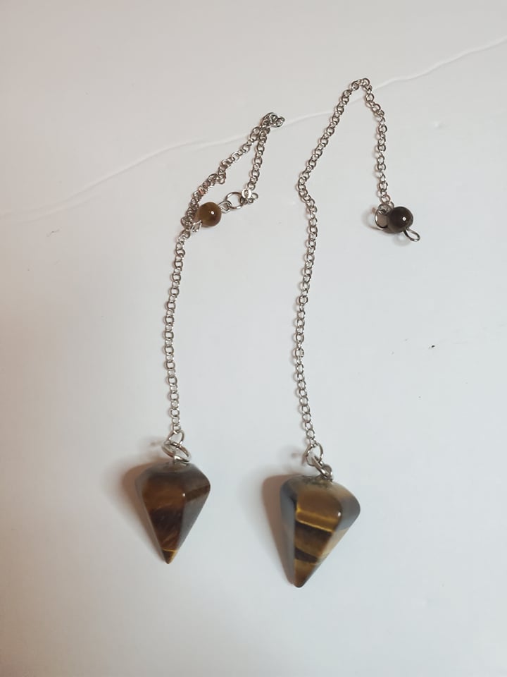 tiger's eye pendulum