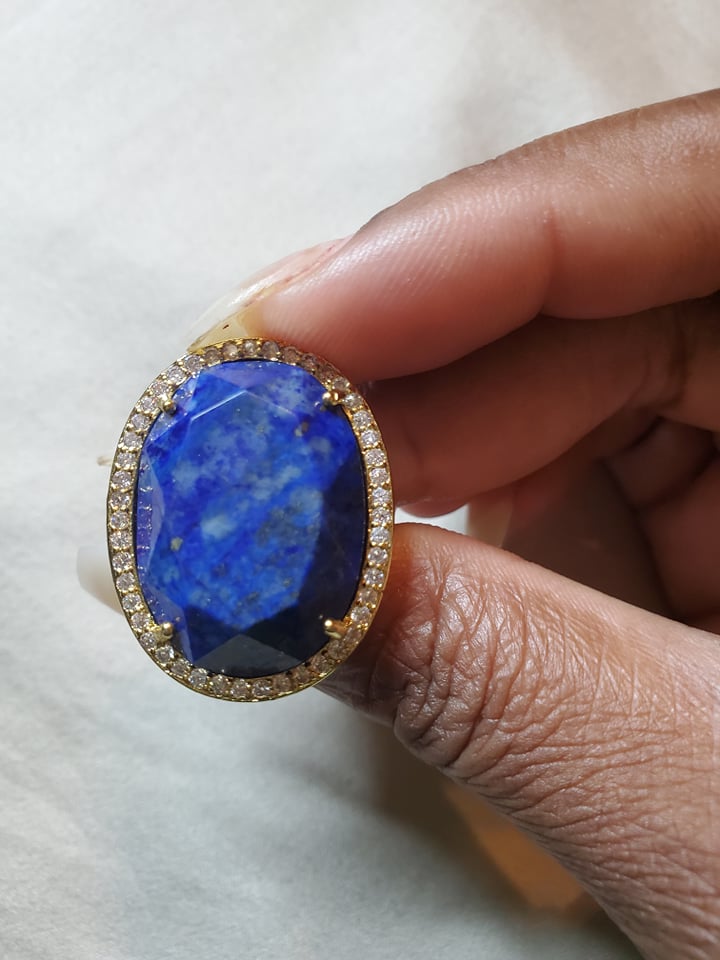 lapis Lazuli adjustable ring