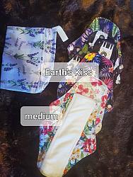Reusable pads Medium and lavender storage pouch