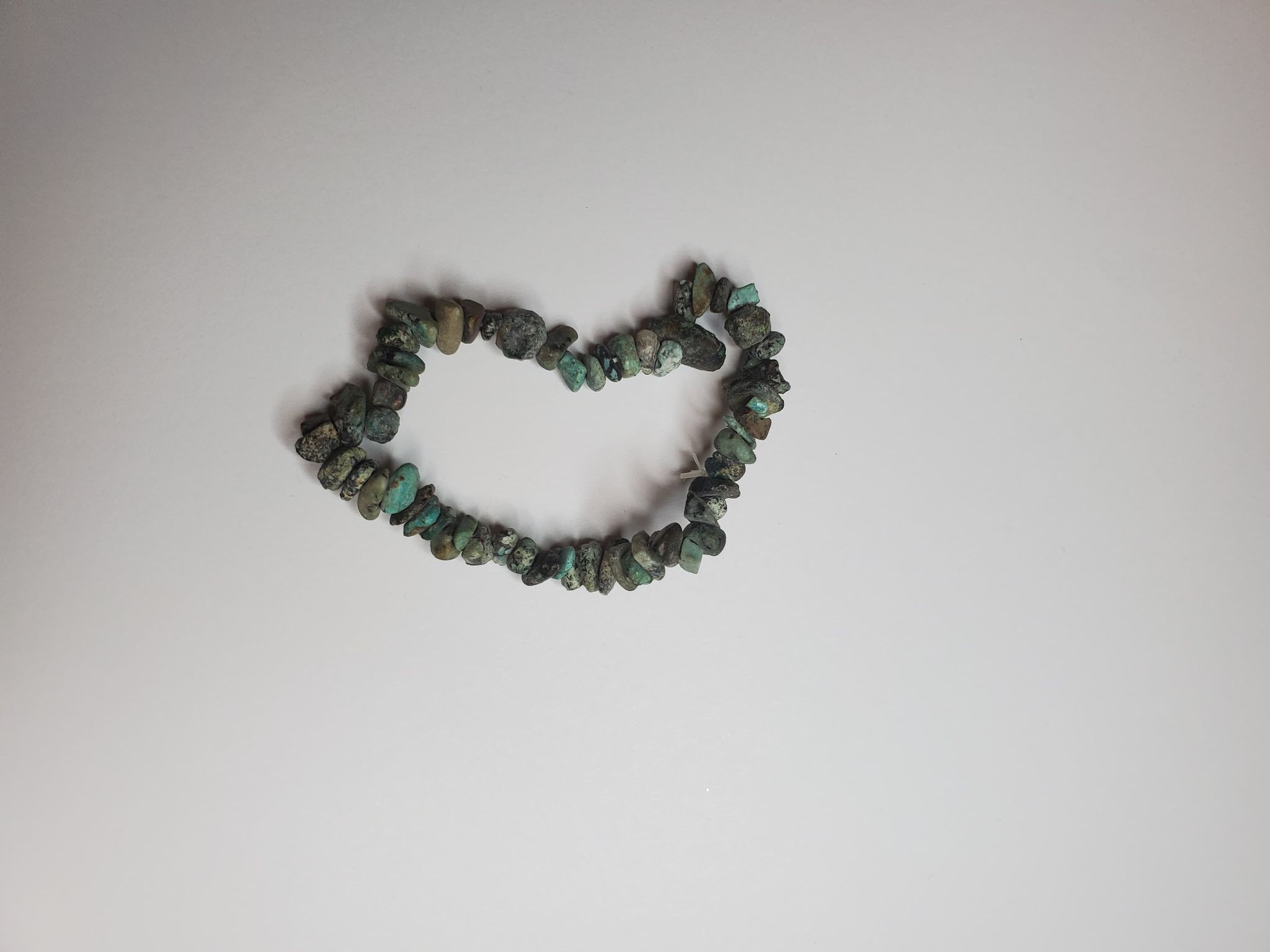 African turquoise irregular cut bracelet