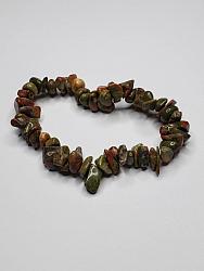 Unakite irregular bracelet