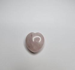 Rose quartz heart pocket stone