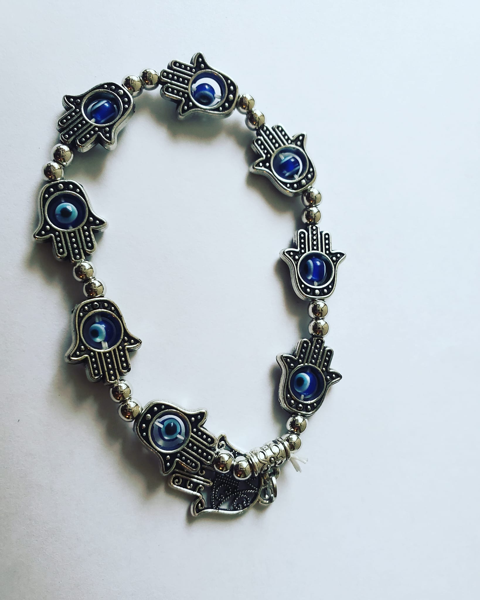 Hands only evil eye protection bracelet